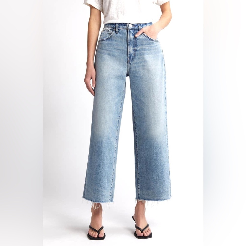 Frame Denim Light Blue Wide-Leg Jeans